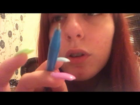 asmr | tracing me & you! scribbling, camera tapping & up close whispers. (SLOW video, for once lol)