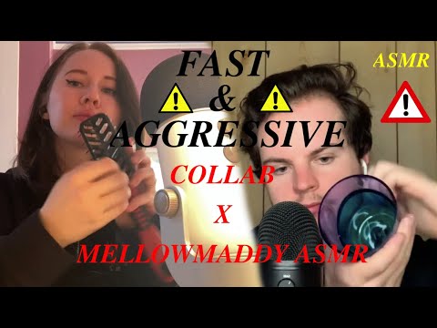 Fast & aggressive ASMR random assortment (COLLAB w/ MellowMaddy ASMR)