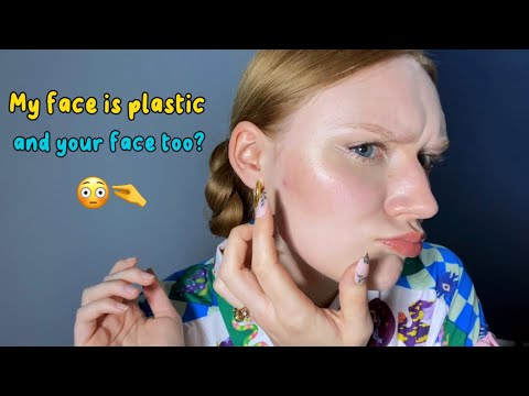 My face is plastic?😲 And what about yours? 🫣 GLASS? WOOD?