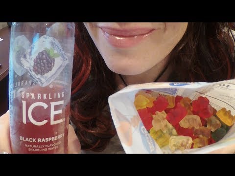 ASMR Gummy Bear Chewing and Soda Sipping.