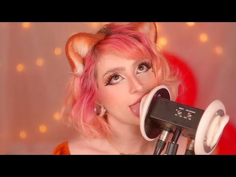 ASMR ♡ Soft ♡ Ear Licking & Kisses Mouth Sounds