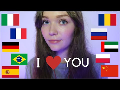 Saying I Love You in Different Languages ASMR (Whispered)