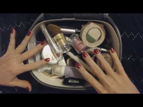 ASMR ~ Cosmetics Bag Rummaging / Show & Tell (Whisper)
