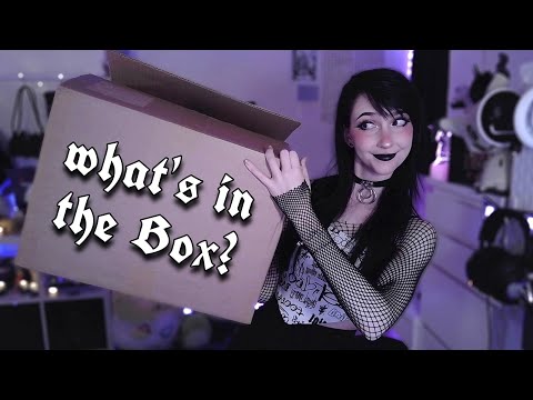 ASMR ☾ this company asked me to do an ASMR unboxing 🖤👀 Killstar PR package