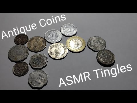 (ASMR Tingly Soothing) Old Coin Sounds (INDIAN)🇮🇳