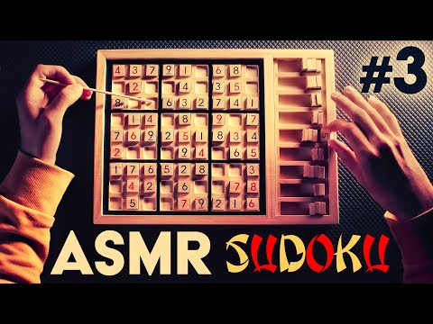 ASMR PUZZLE Wooden Sudoku Solving (n°3) 😴WHISPERING