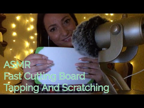 ASMR Fast Cutting Board Tapping And Scratching