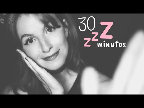 ASMR Para dormirte en 30 MINUTOS Face touching - Tocandote la cara