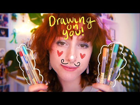 ASMR Drawing on Your Face