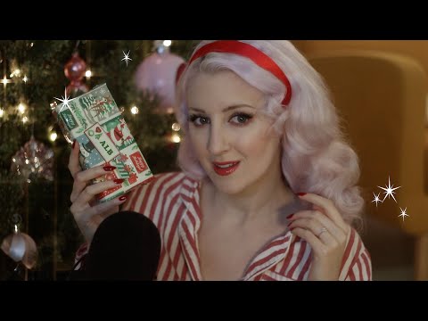 Crinkly Presents under the Christmas Tree (ASMR whisper)