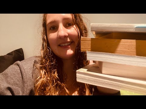 ASMR 📚 Book Haul 📚 Reading, Tracing, Tapping 💚