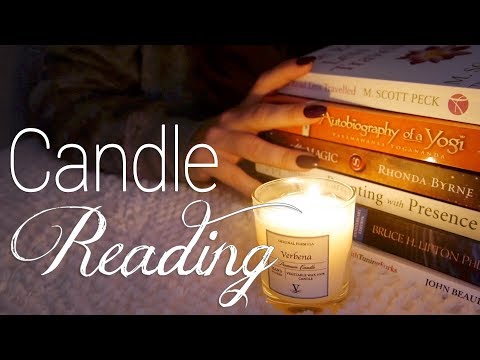 😌 Reading by Candlelight | ASMR | Books, Pages, Soft Speaking 😌