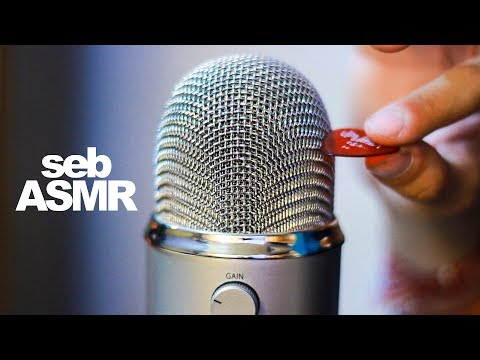 ASMR SCRATCHING THE MICROPHONE WITH A GUITAR PICK (NO TALKING)