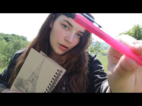 ASMR Lovely Hiker Drawing You in the Countryside! Yorkshire Dales Relaxation [Binaural]