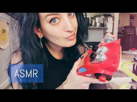 ASMR POV: You're playing Cars with me (I'm 4) | car sounds, plastic noises, whispering