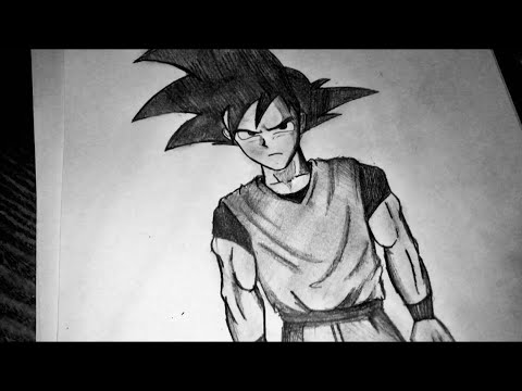 Drawing goku from memory (Asmr)