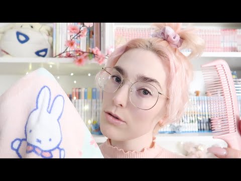 [ASMR] Getting You Ready For Bed Personal Attention RP | Skin Care, Hair Brushing, Ear Brushing ✨💫