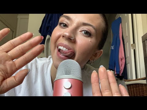 ASMR| Fast & Aggressive Mouth Sounds/ Hand Movements