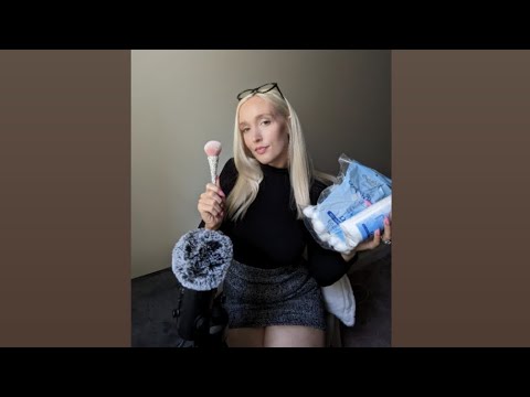 🎧ASMR Face Brushing😌✨Requested✨ inspecting and brushing your face with soft triggers🤫No Talking