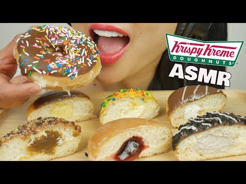 ASMR KRISPY KREAM DONUTS (SOFT EATING SOUNDS) | SAS-ASMR