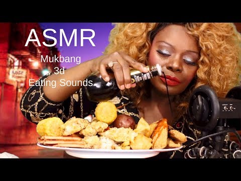 ASMR Mukbang Eating Sounds *Fish*Crab*Rice* | Crackle Crisp Crunch Chew Smack