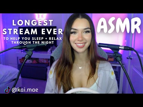 ASMR ♡ Longest Stream Ever to Help You Sleep + Relax Through the Night (Twitch VOD)