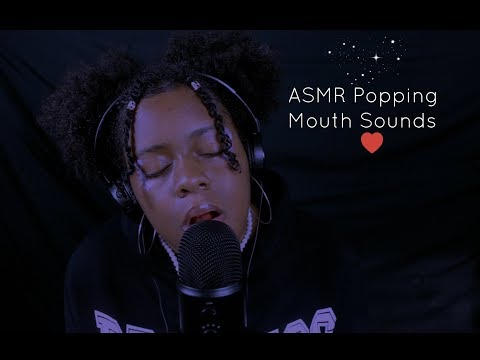 ASMR Close-Up Popping & Crunchy Mouth Sounds ~