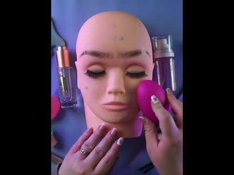 [ASMR] Mannequin Skincare - SHE FELL ASLEEP! #short #shorts #asmr