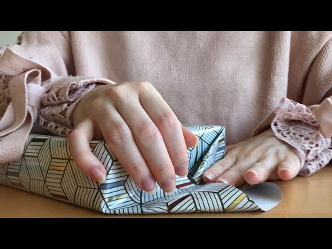 [ASMR] Wrapping Presents // Tapping and Paper Crinkles