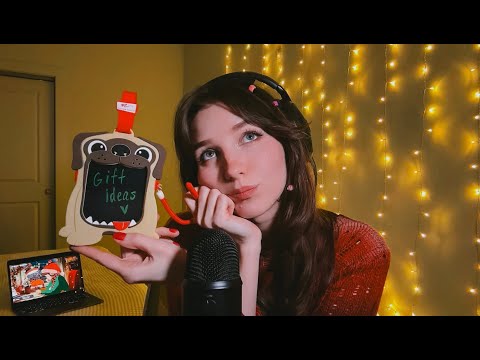 ASMR | 🎅 Making a List of Tingle Christmas Gift Ideas for Your Friend 🎁