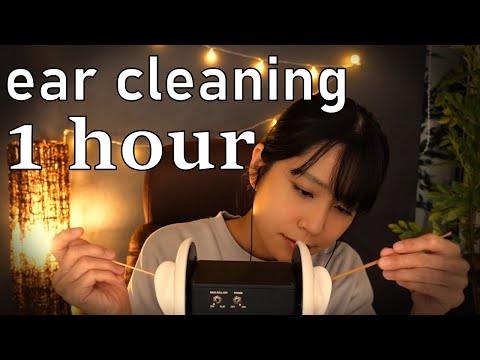 【ASMR】音圧強め1時間 梵天耳かき 1 hour ear cleaning 【1hour】