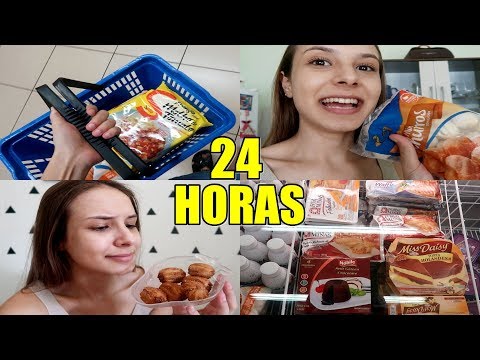 24 HORAS COMENDO SÓ COMIDA CONGELADA !!!