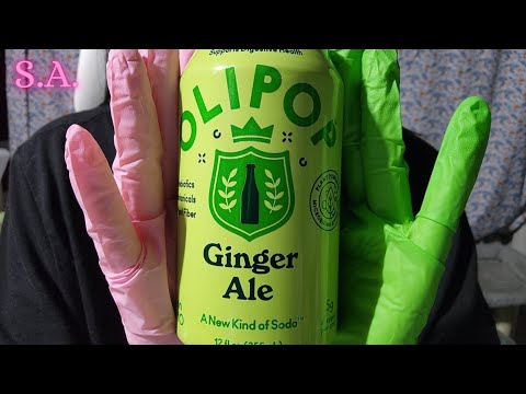 Asmr | Drinking Olipop - New Ginger Ale (Less Burps)