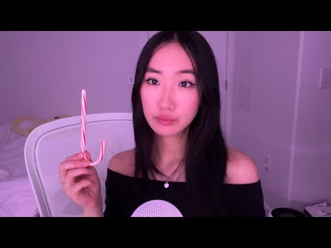 ASMR ❤️ red triggers, tapping, crinkling, mouth sounds