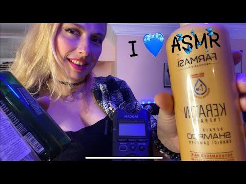 ASMR-FAST AND AGGRESSIVE TAPPING | FARMASİ ÜRÜNLERİ 💄UP CLOSE WHISPERING 👄