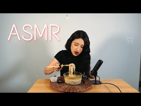 ❤️🥢 ASMR Eating slurping Ramen ASMR | Intense slurping sounds, mouth sounds|🍜 chewing sounds ❤️🥢