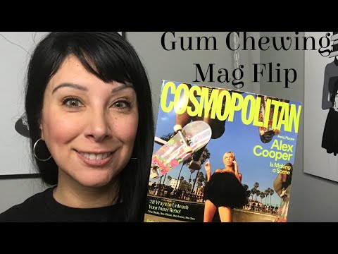 Gum Chewing ASMR: Cosmo Magazine Flip n Commentary