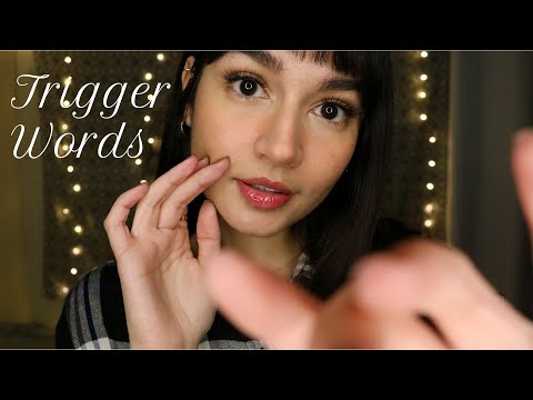 ASMR 60 ~Super Tingly~ Trigger Words (Mouth Sounds, Personal Attention, Hand Movements)