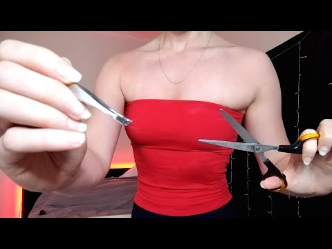 ASMR PLUCKING THE NEGATIVITY