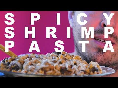 ASMR Eating Spicy Shrimp Cavatelli / Bucatini Pasta 먹방