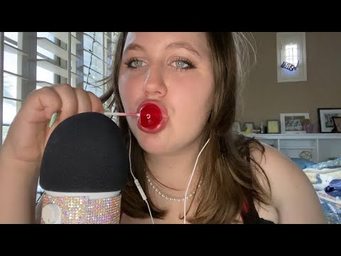 ASMR lollipop sucking & licking 🍭 | mouth sounds | jester asmr