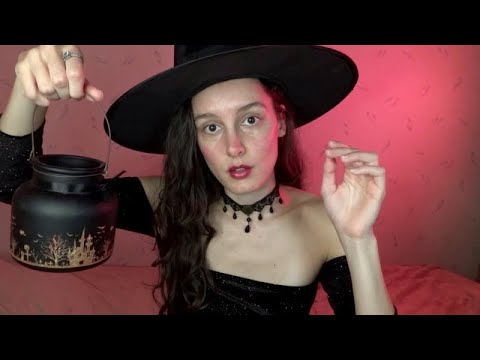 ASMR HALLOWEEN 🎃 Je t'apaise en chantonnant (humming, pluck in, comfort, roleplay witch)