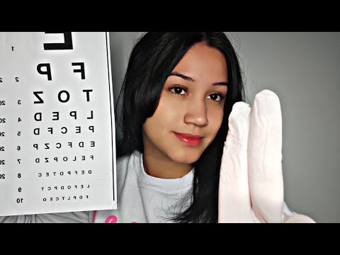 ASMR- (roleplay oftalmologista)Vou examinar o seus olhos👁️🔍 siga as minhas instruções