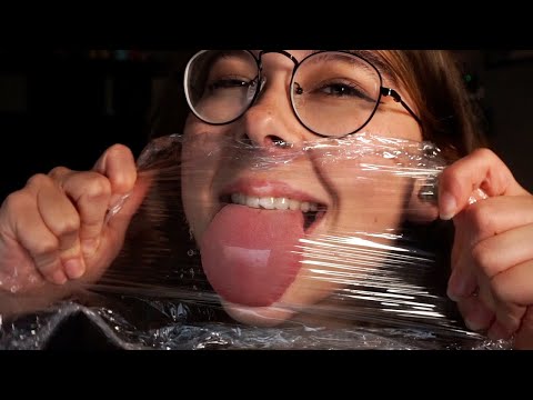 Plastic Wrap Earlicks - Super Tingly [ ASMR ]