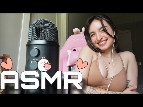 ASMR | Clicky Whispers, Book Gripping & Tapping, Hand Sounds, Some Mic Triggers +