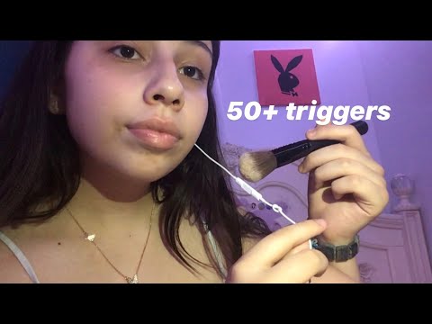 ASMR- 50+ triggers in 3 minutes!