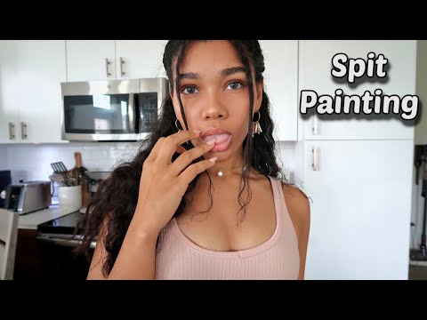 ASMR | SPIT PAINTING & CHAOTIC FAST & AGGRESSIVE TRIGGERS 👅✨