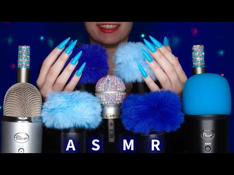 ASMR Mic Scratching - Brain Scratching with DIFFERENT MICS🎤 Covers & Nails 💙 No Talking for Sleep 4K