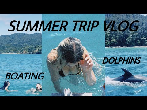 ASMR Summer Trip Vlog (Boating and Dolphins in the Bay of Islands)