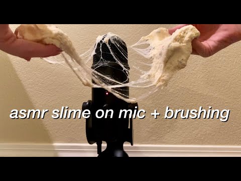 ASMR - Slime On The Mic + Mic Brushing